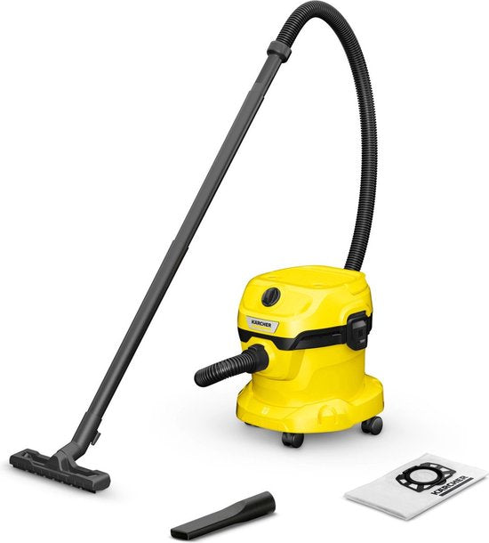Kärcher WD 2 Plus V-12/4/18 Nat-en Droogzuiger - 1000 W - 12 liter - Schuimfilter - Stofzuiger geschikt voor auto - garage