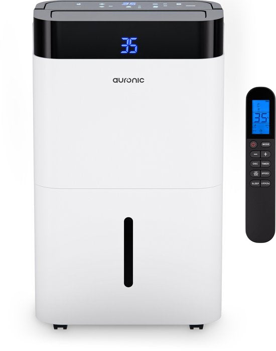 Auronic Luchtontvochtiger en Luchtreiniger - Best Plus Series - Ontvochtigt 20L per dag - 5L Waterreservoir - Slaapkamer, Badkamer, Woonkamer en Kantoor - Vochtopnemer voor in Huis - Wit(Wit, Best Plus Series/20 l)