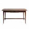 Eiken bureau met lade afmetingen 120 x 60 x 75cm donkerbruin