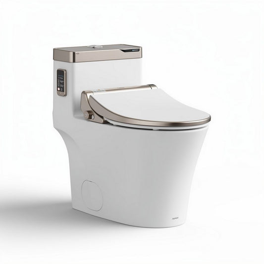 Hangende toiletoplossing met bidetfunctie wit 70 x 40 x 50cm