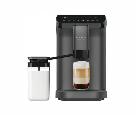 Taurus Accento Latte - Volautomatische Koffiemachine - 20 Bar Druk - Geïntegreerd Melksysteem - Thermoblock Technologie