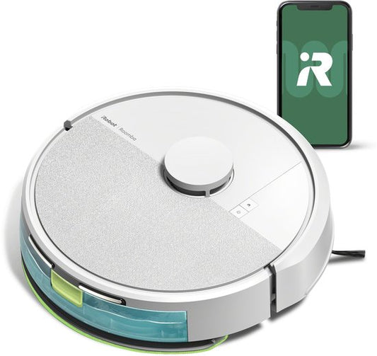 iRobot Roomba® 105 Combo - Robotstofzuiger met Dweilfunctie - Wit (Y3112)(Wit)