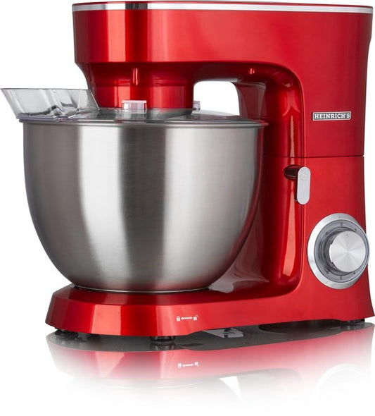Heinrich's HKM 8078 - keukenmachine - 1400 Watt - XXL - rood.(Rood)