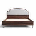 Houten bed met opbergruimte 200 x 160 x 50 cm in natuurlijk eikenhout