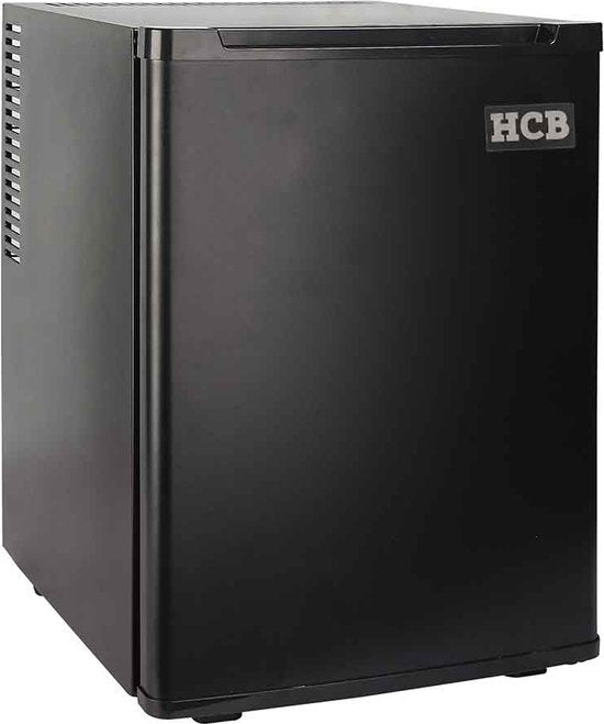 HCB® - Professionele Horeca Minibar koeling - 25 liter - 230V - Mini Koelkast - Kleine drankenkoelkast - Flessenkoelkast - Bier koelkast - tafelmodel - 39.5x38.5x48 cm (DxBxH) - 11 kg - Frigo - 1424