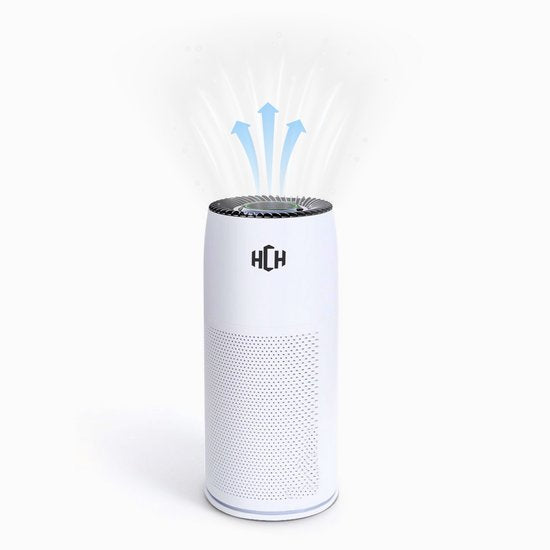 HCH Luchtreiniger - Air Balance - Air Purifier - HEPA filter - Werkt tegen huisstofmijt, hooikoorts, allergie en stof - 3 standen + slaapstand en automatische stand - Luchtkwaliteit indicator - 500 m² - CADR 300 m³/h - Stil, 20 db