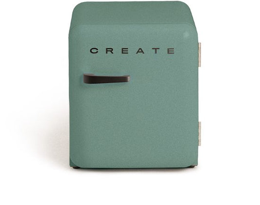 ‎CREATE CREATE - Koelkast in retrostijl - Sage - Handvat Zwart - FRIDGE RETRO 48L