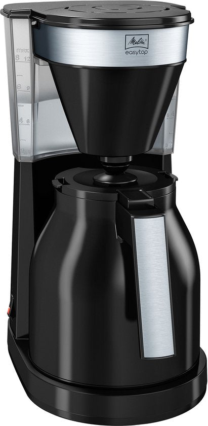 Melitta Easy Top Therm koffiezetapparaat 1023-08 zwart(Zwart/Zilver)