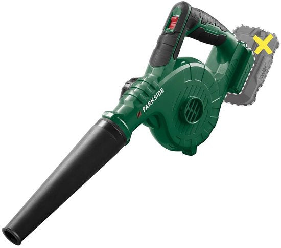 PARKSIDE Accu-blazer 20 V zonder accu en lader - Bladblazer met 4 opzetstukken