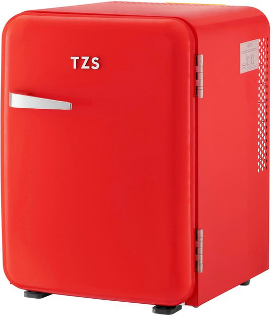 TZS FIRST AUSTRIA TZS First Austria Mini koelkast - Minibar - 40 liter - Vrijstaand - Volledig stil 22dB - Retro - Rood(Rood)