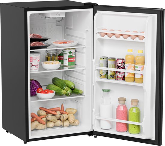 KitchenBrothers Koelkast - 92L - Tafelmodel - IJskast - Frigo - Vrijstaand - Zwart