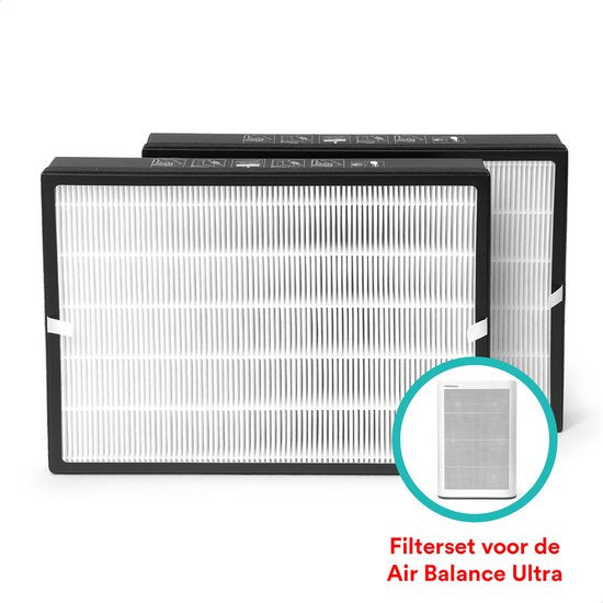 Rolfstone HEPA 13 luchtfilterset (2 filters) voor de Air Balance Ultra luchtreiniger - 3-laags - actief koolstoffilter