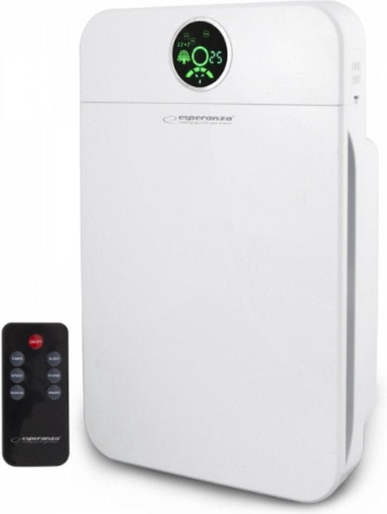 Esperanza EHP002 Luchtreiniger Met Ionisator - met HEPA-filter - Air Purifier - 35-50 m² - Wit