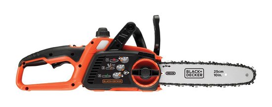BLACK+DECKER Lichtgewicht Lithium compacte kettingzaag 18V 2.0Ah. 25cm zwaard. kettingsnelheid 3.5m/s - GKC1825L20-QW