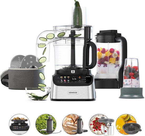 Kenwood MultiPro OneTouch - FDM73.850SS - 3-in 1 - Keukenmachine - Foodprocessor en Blender - 1000 W